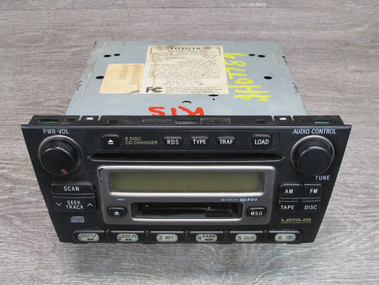 01-04 Lexus JCE10L IS300 Radio CD Player Receiver Head Unit 86120-53120 OEM