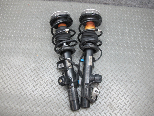 09-16 BMW E89 Z4 Front Left & Right Adaptive Strut Shock Absorber Set 97K OEM