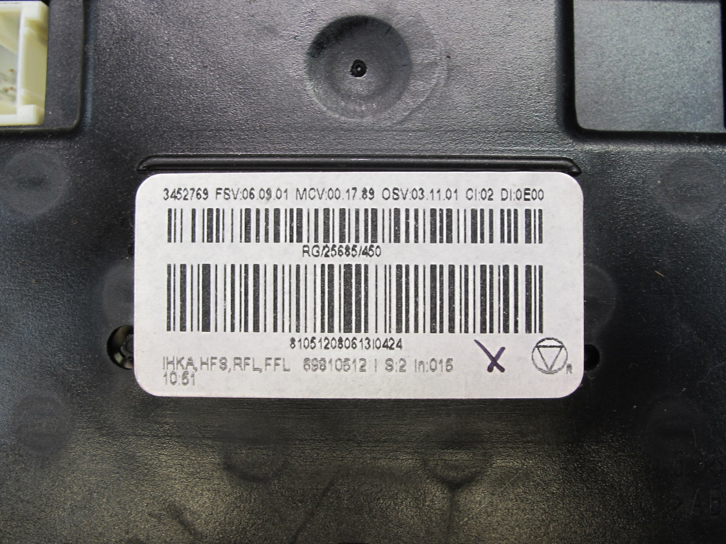 07-13 Mini Cooper R56 A/C Heater Climate Control Switch Panel 3452769 OEM