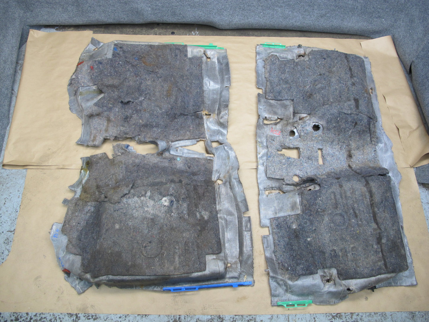 84-85 Toyota Supra MA67 Front & Rear Floor Carpet Liner Cover Set OEM
