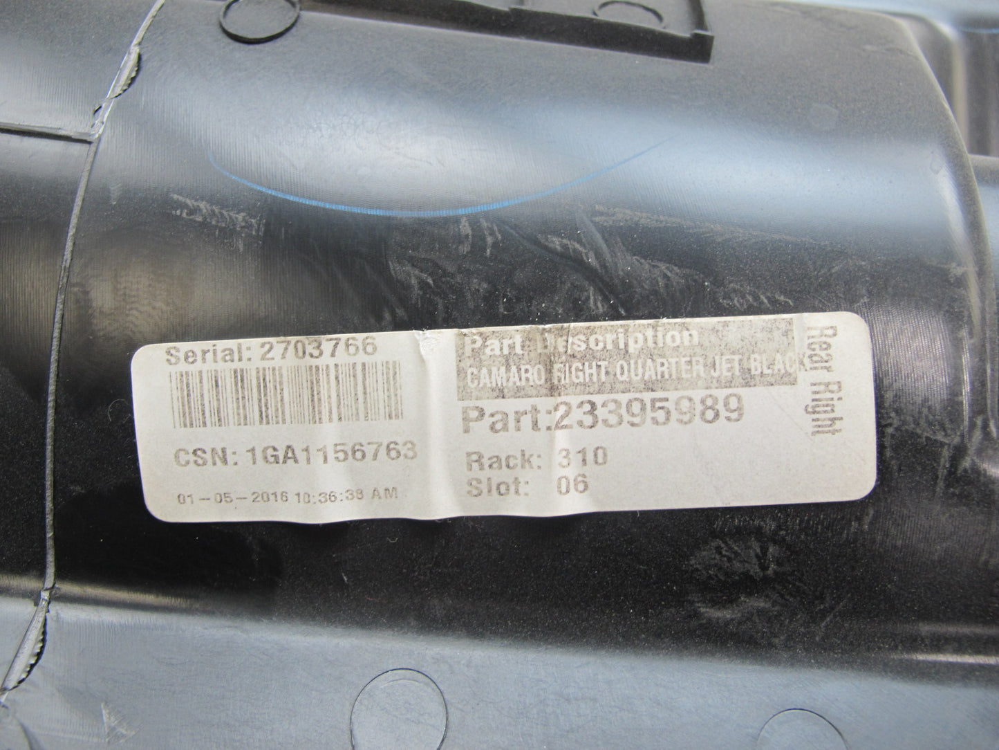 16-23 Chevrolet Camaro Coupe Set of 2 Rear Quarter Trim Cover Panel OEM