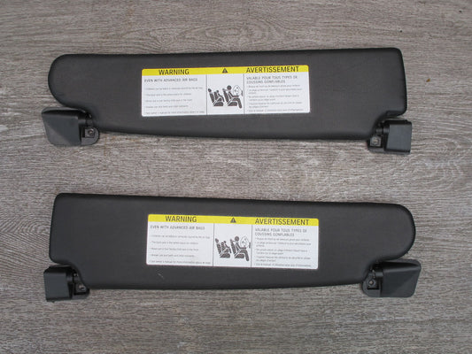 09-16 BMW E89 Z4 Set of 2 Front Left & Right Sun Visor Black OEM