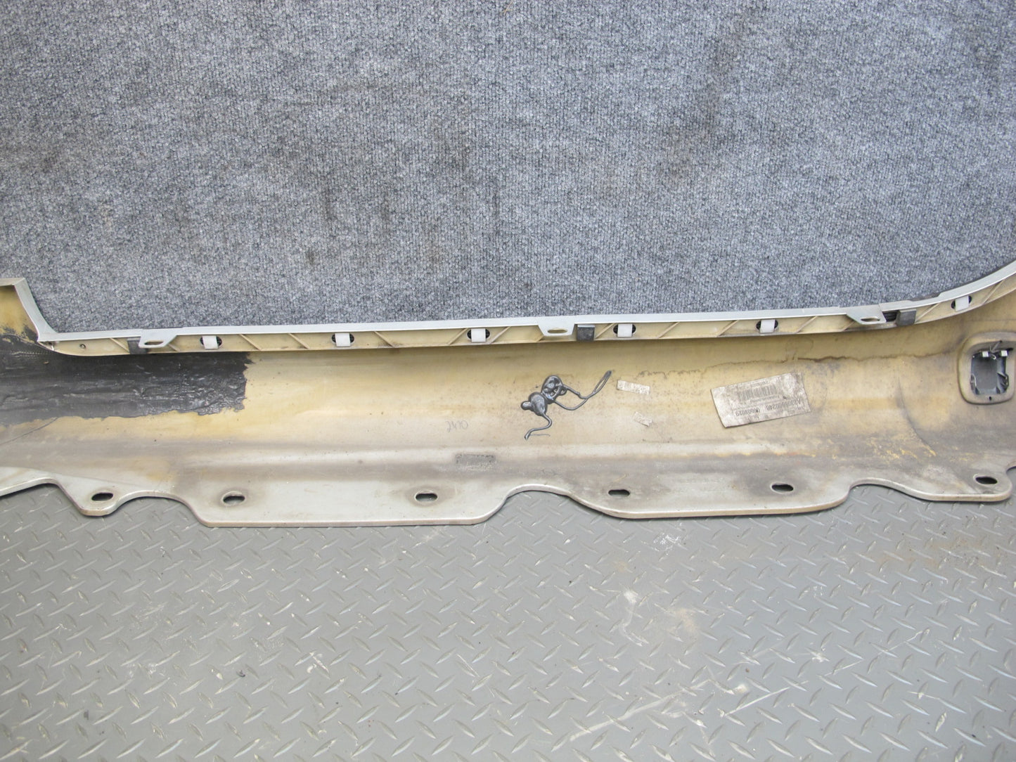 03-08 Mercedes R230 Sl-class Set of 2 Side Skirt Rocker Panel Molding OEM