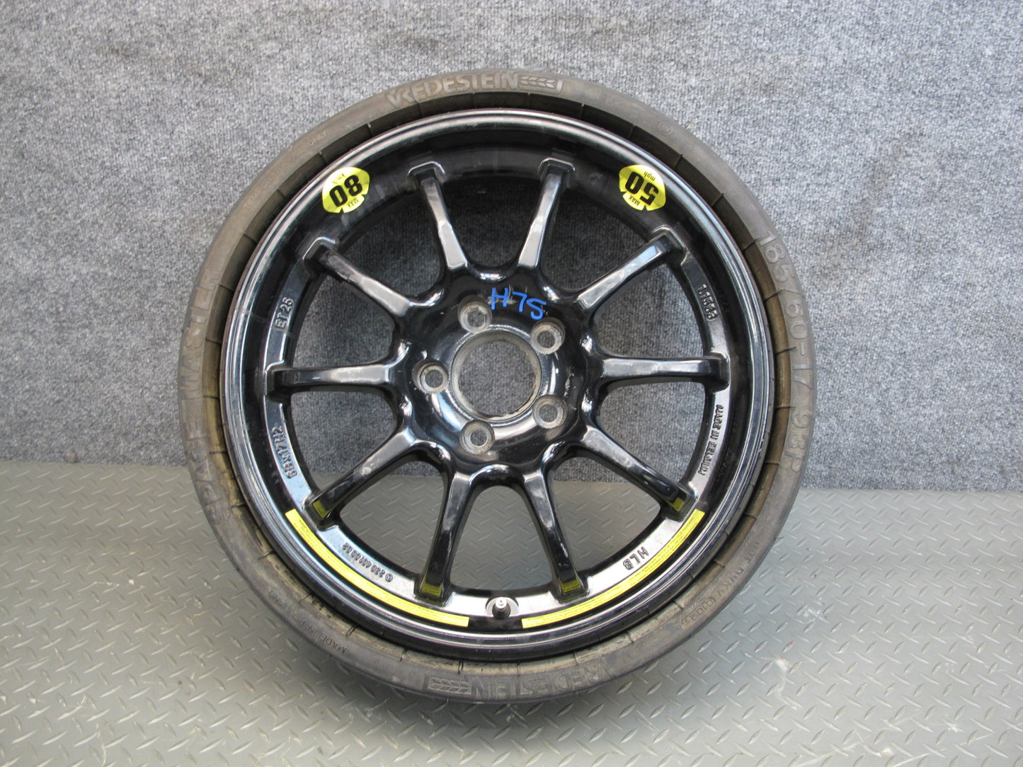 03-12 Mercedes R230 Spare Tire 17" R17 Alloy Wheel Rim 17x6B ET25 185/60 OEM