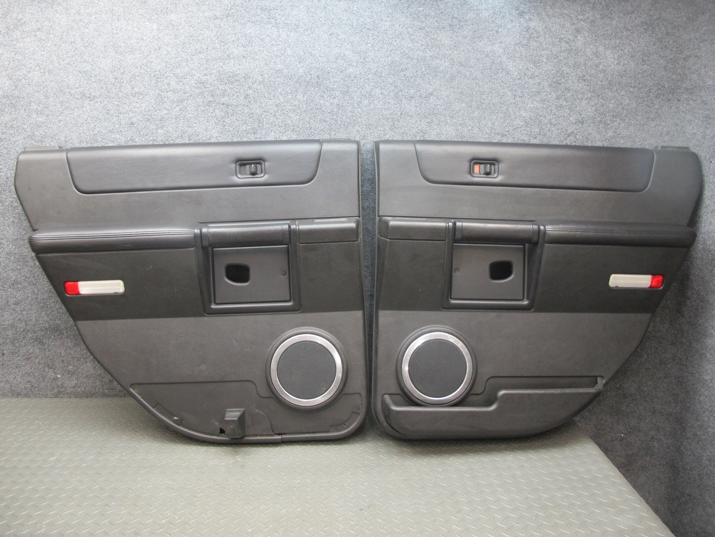 2005-2007 Hummer H2 Rear Left & Right Door Interior Trim Cover Panel Set of 2