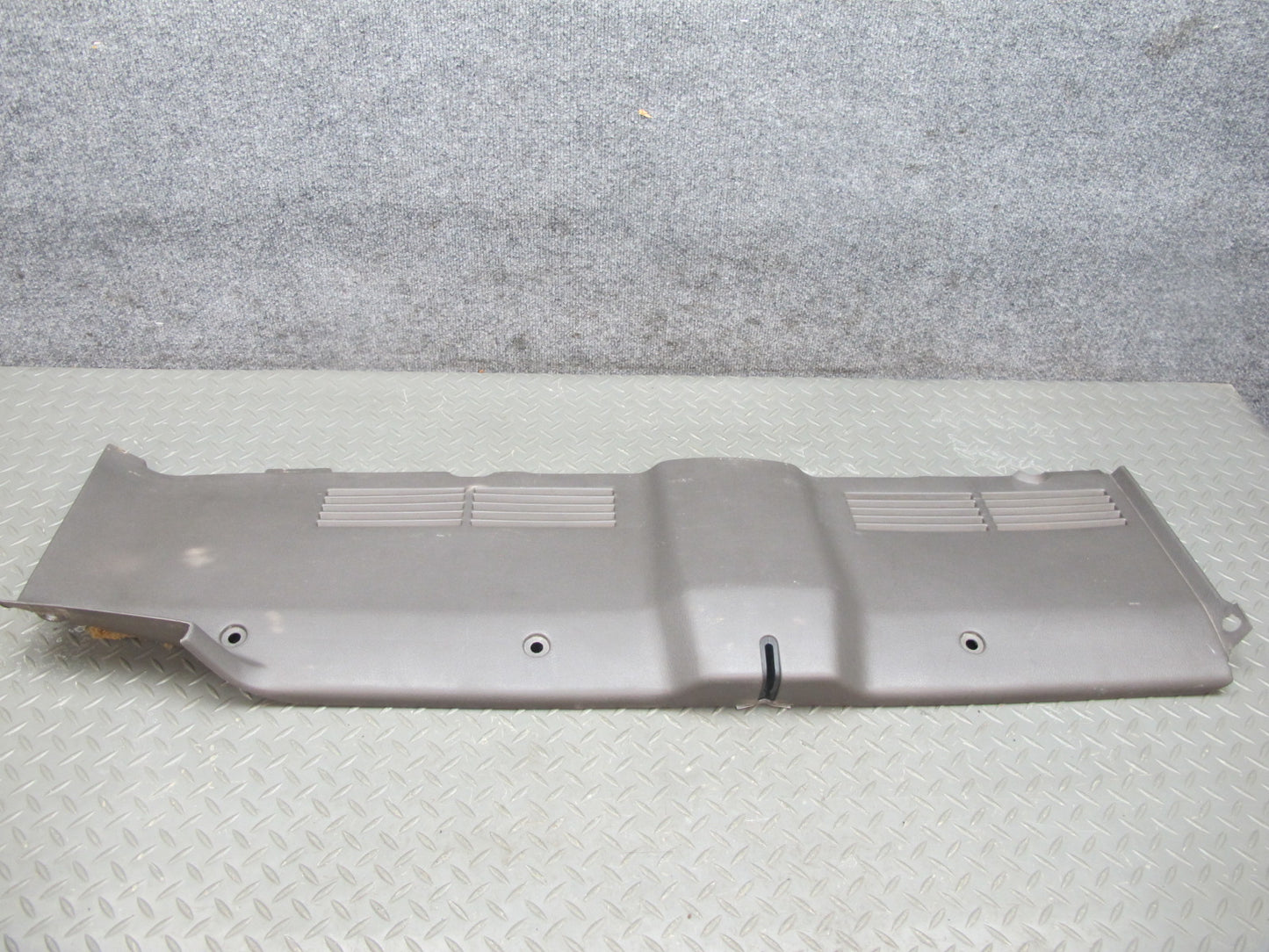 84-89 Nissan Z31 300ZX 2+0 Rear Trunk Lock Latch Finisher Trim Cover Panel OEM