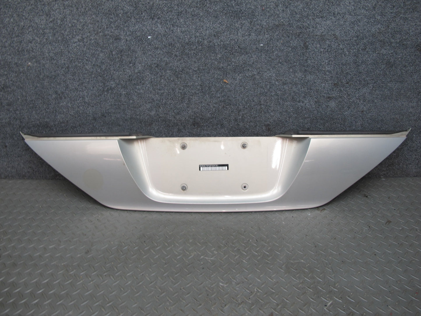 03-12 Mercedes R230 Sl-class Rear Trunk Lid License Plate Holder Panel OEM