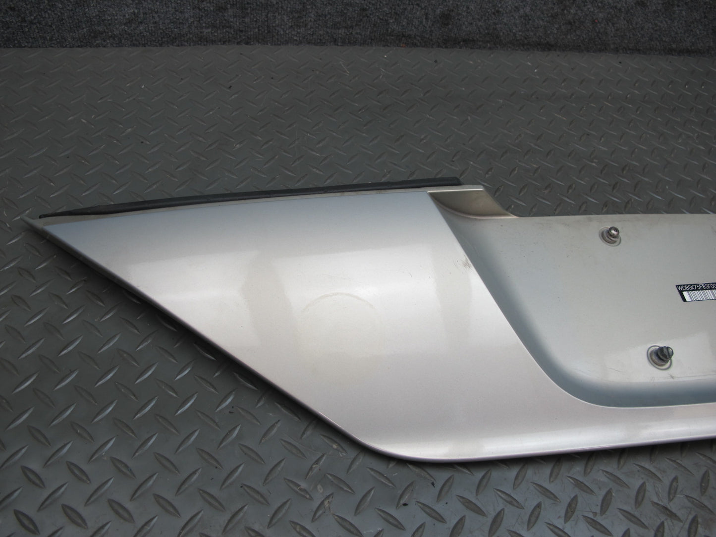 03-12 Mercedes R230 Sl-class Rear Trunk Lid License Plate Holder Panel OEM