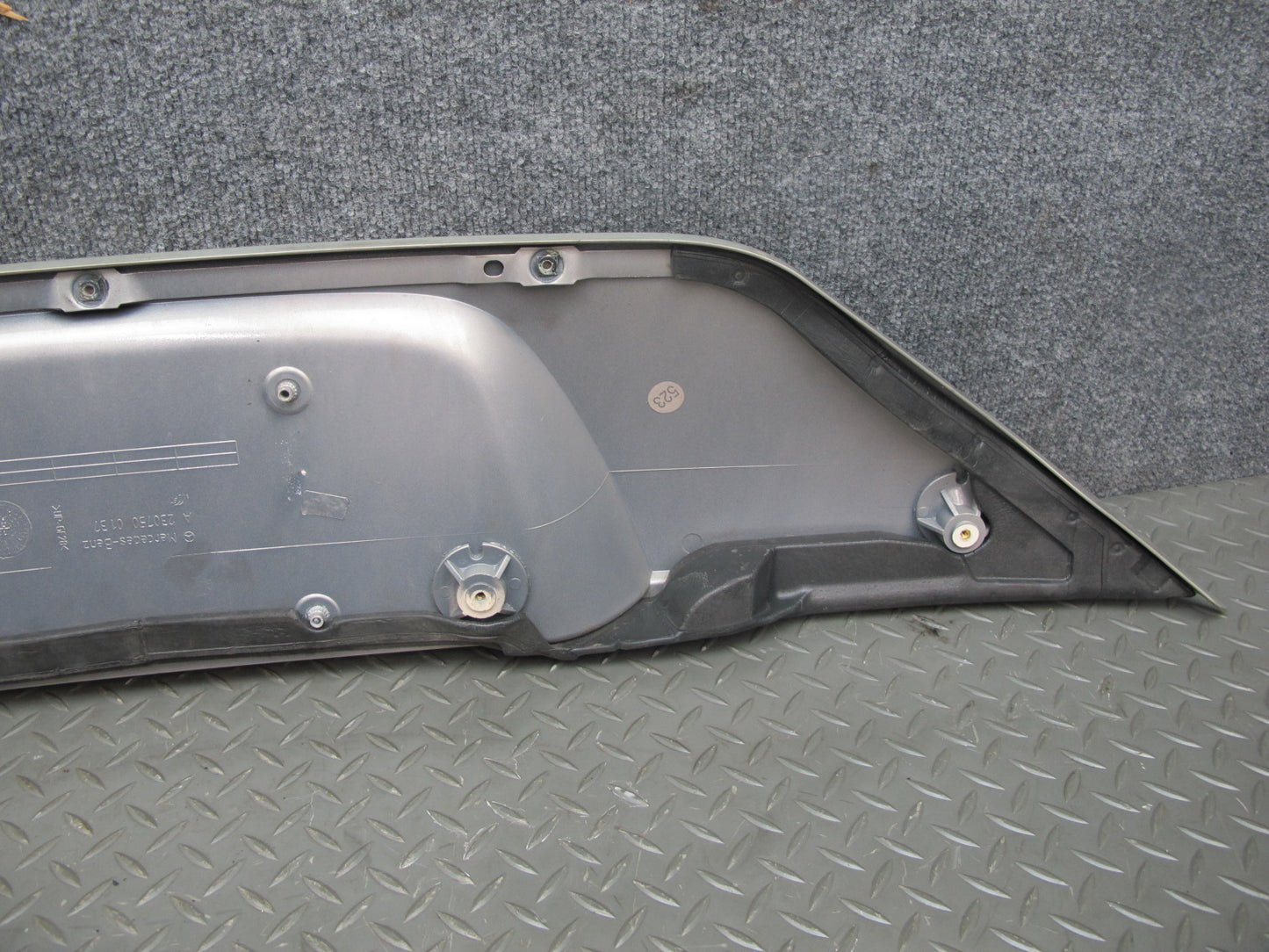 03-12 Mercedes R230 Sl-class Rear Trunk Lid License Plate Holder Panel OEM