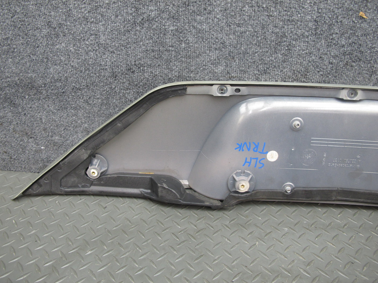03-12 Mercedes R230 Sl-class Rear Trunk Lid License Plate Holder Panel OEM