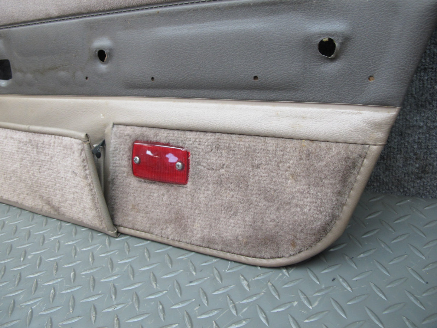85-89 Nissan Z31 300ZX 2+0 Set of 2 Door Interior Trim Cover Panel TAN OEM