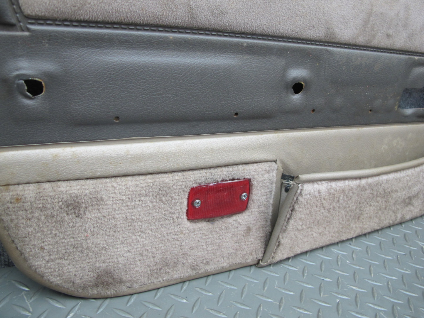 85-89 Nissan Z31 300ZX 2+0 Set of 2 Door Interior Trim Cover Panel TAN OEM
