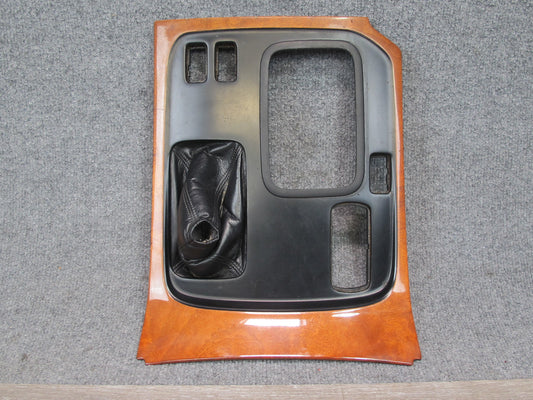 1998-2000 Lexus J100 LX470 Front Center Console Shifter Bezel Trim Panel Wood