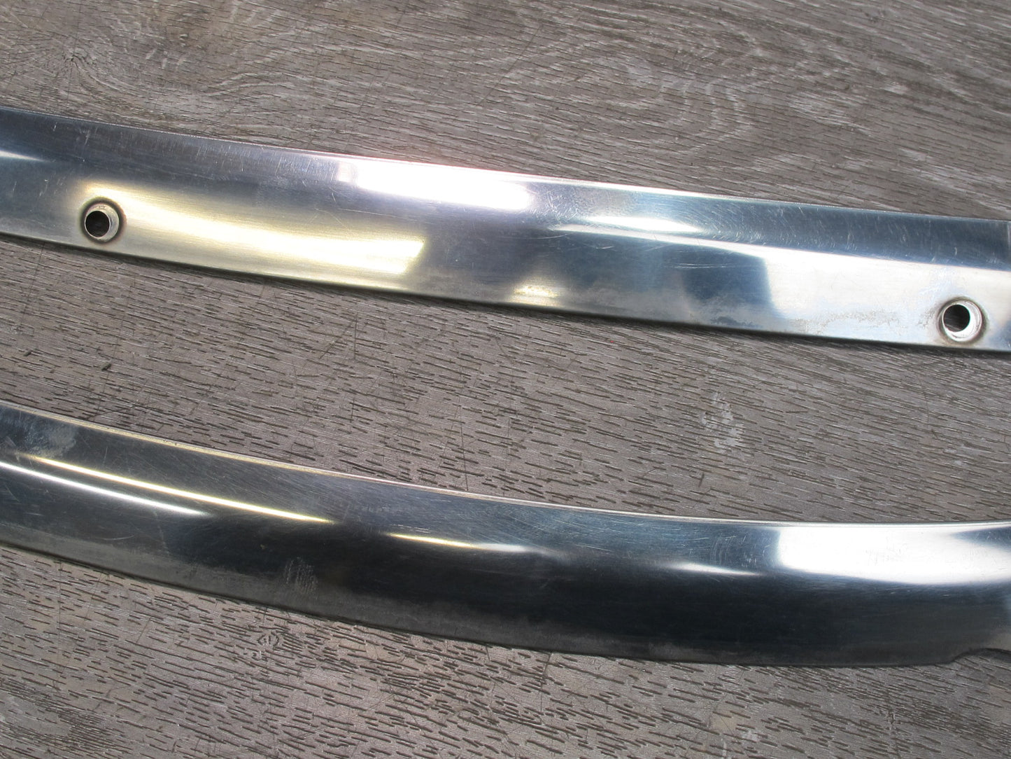 84-86 Nissan Z31 300ZX 2+0 Exterior Windshield Chrome Trim Molding Set OEM