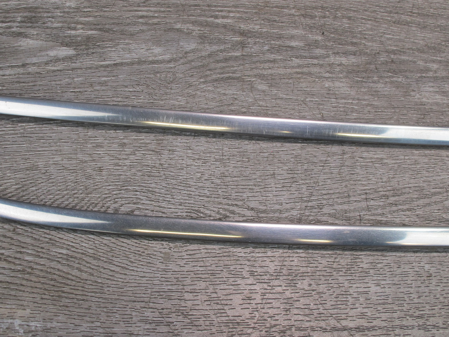 84-86 Nissan Z31 300ZX 2+0 Exterior Windshield Chrome Trim Molding Set OEM