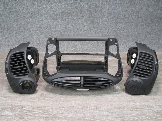 1997-2004 Porsche Boxster 986 Dash Front Left Center Right Air Vent W/ Bezel Set