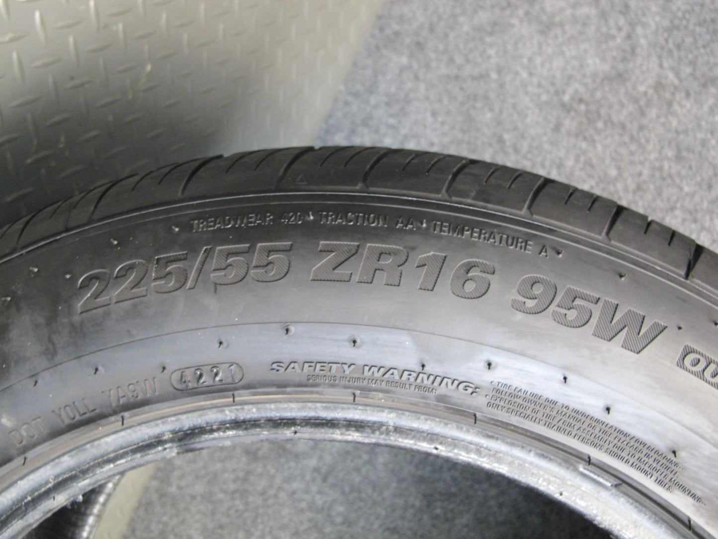 Set of 2 Kumho Ecsta 4X II ALL Season Tire 225/55 ZR16 95W 4221 8/32 Tread