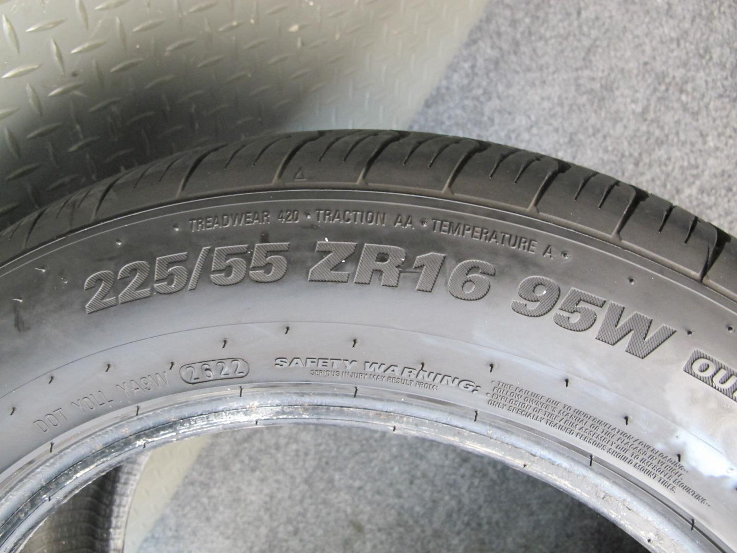 Set of 2 Kumho Ecsta 4X II ALL Season Tire 225/55 ZR16 95W 2622 8/32 Tread