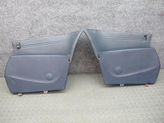 85-87 BMW E24 Set of 2 Rear Quarter Interior Trim Cover Panel w Switches OEM