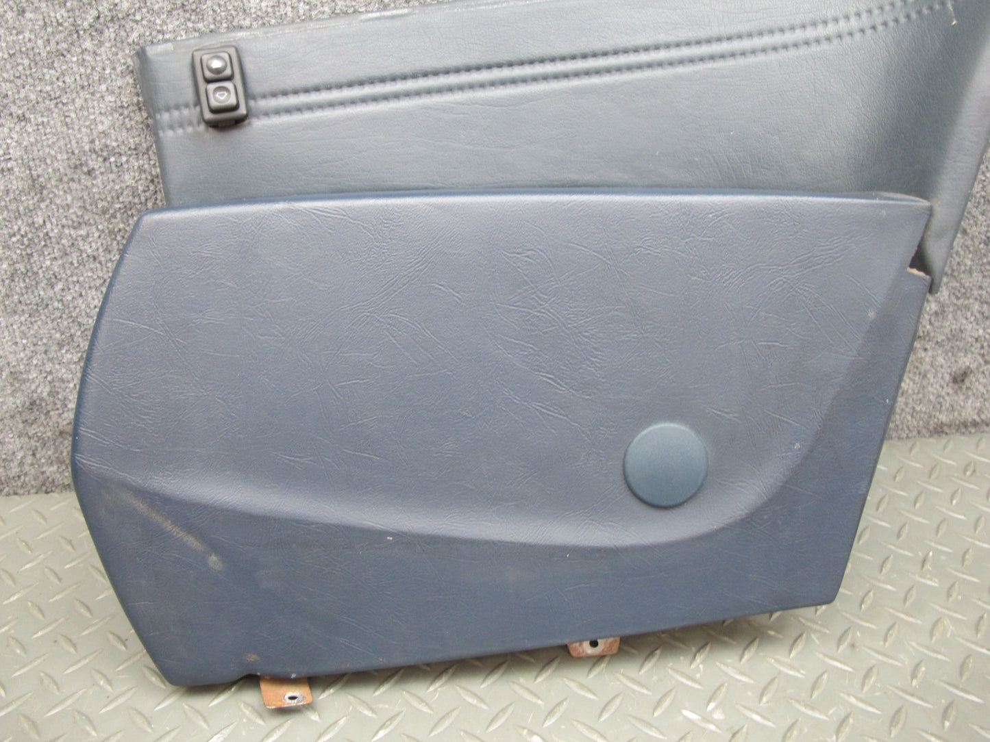 85-87 BMW E24 Set of 2 Rear Quarter Interior Trim Cover Panel w Switches OEM