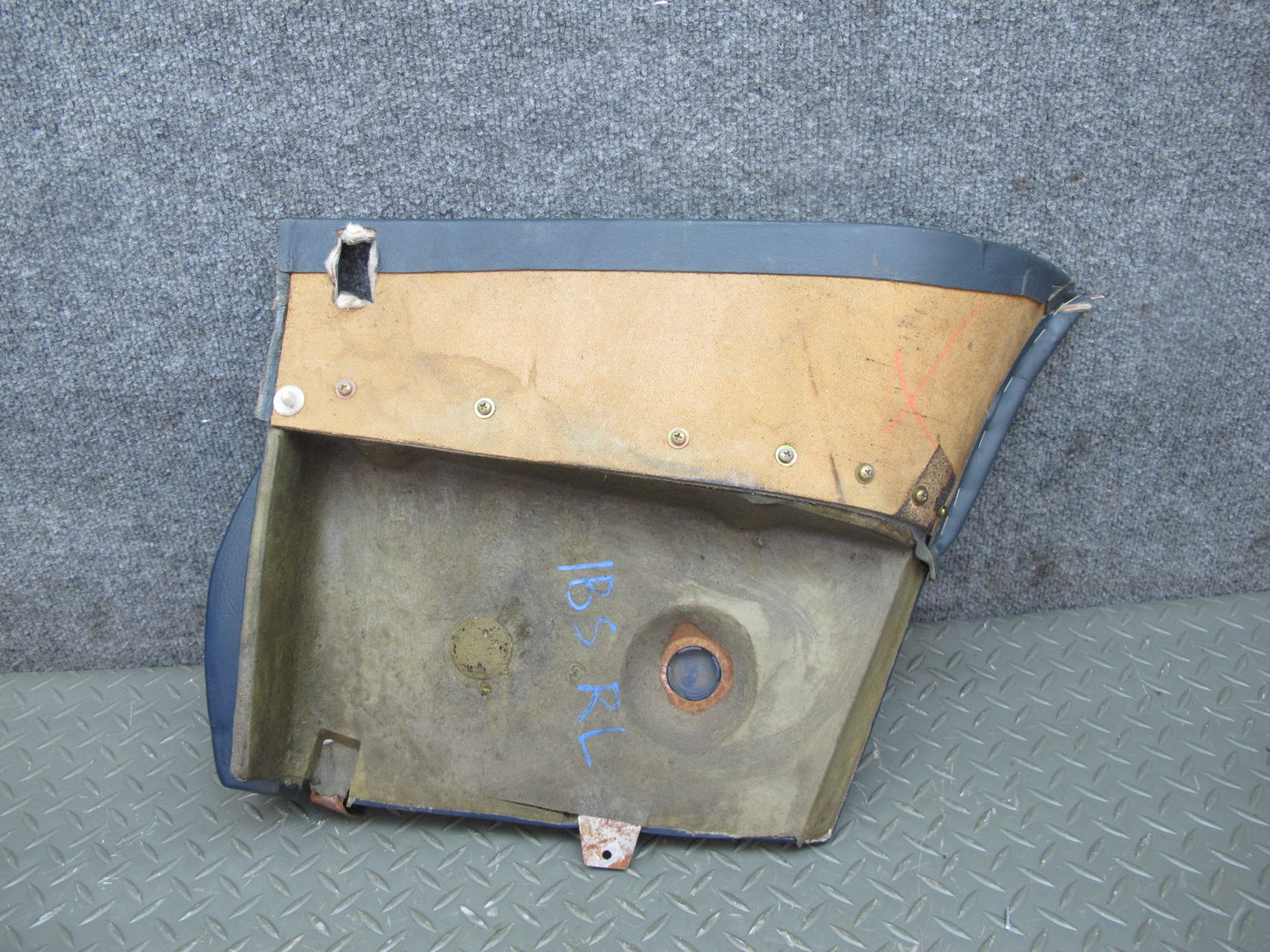 85-87 BMW E24 Set of 2 Rear Quarter Interior Trim Cover Panel w Switches OEM