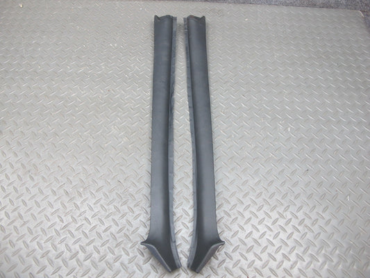 84-89 BMW E24 6-SERIES Set of 2 Front Interior A Pillar Trim Cover Panel OEM