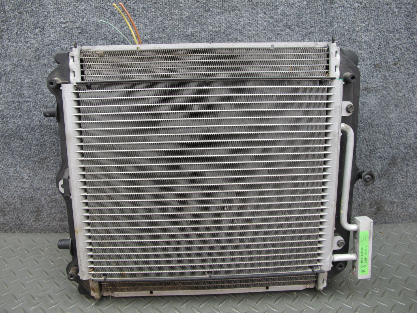 1997-2004 Porsche Boxster 986 Right Engine Cooling Radiator A/C Air Condenser