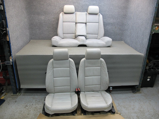 94-99 BMW E36 3-SERIES Convertible Front & Rear Leather Seat Set OEM