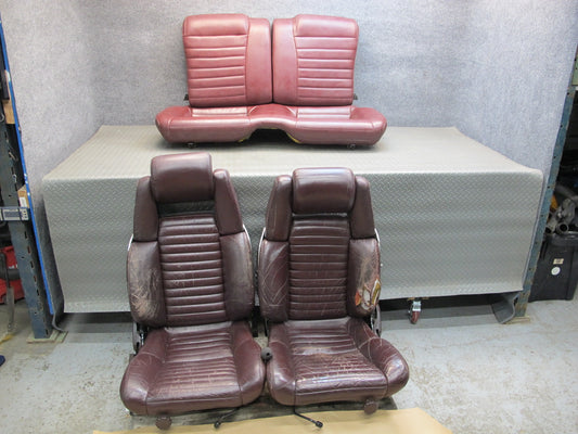 86-88 Toyota Supra MK3 Front & Rear Leather Seat Set OEM