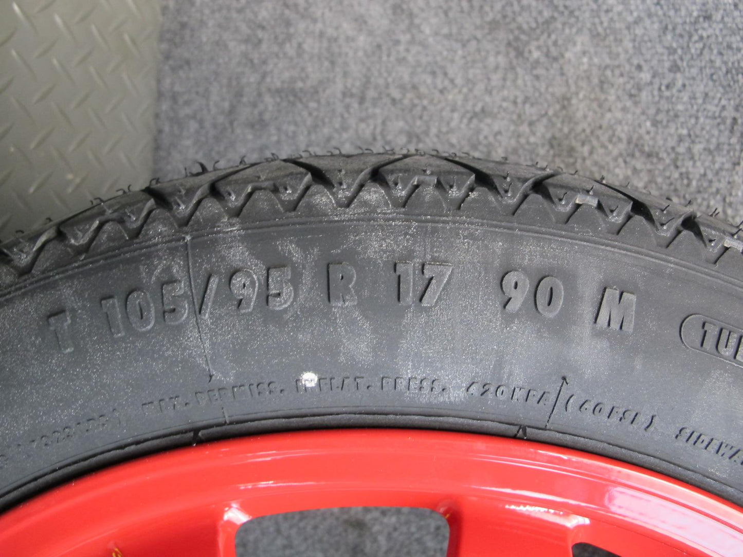 97-04 Porsche Boxster 986 Emergency Spare Tire Wheel 17x3.5 ET19 Conti 105/95