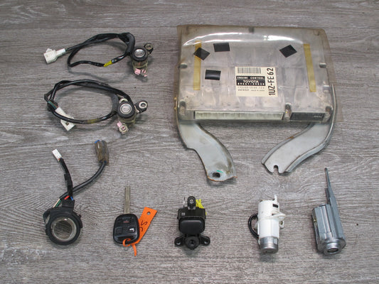1998 Lexus SC400 1UZFE RWD ECU ECM Trunk Door Ignition Glove Lock KEY Set OEM