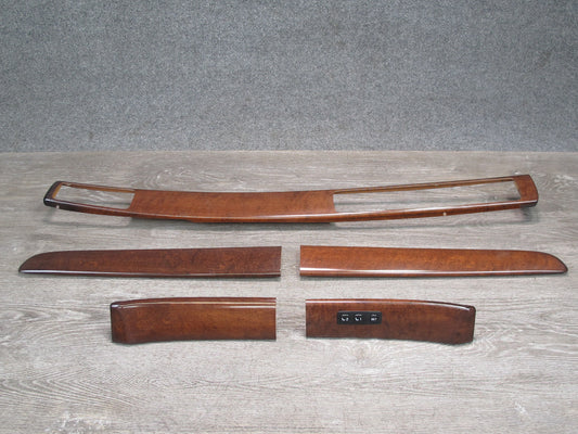 1992 Lexus UZZ30L SC300 SC400 Set of 5 Interior Dash Door Wood Trim Cover OEM