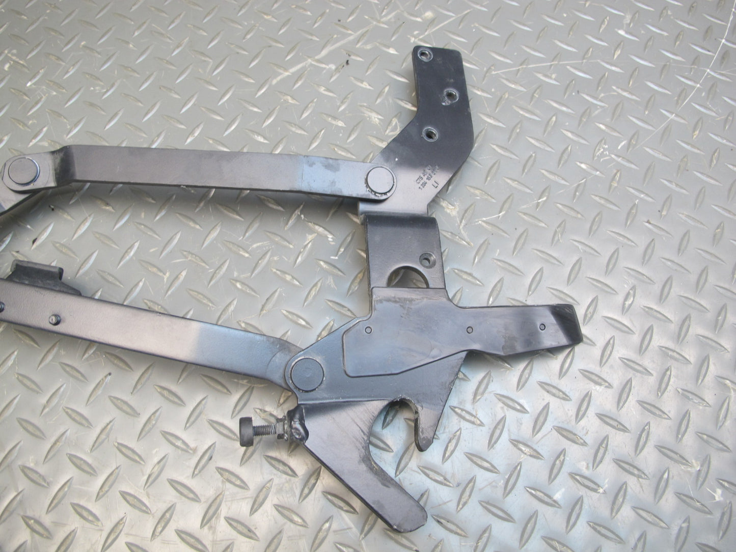 03-06 Mercedes R230 Set of 2 Rear Trunk Lid Left & Right Hinge w Support OEM