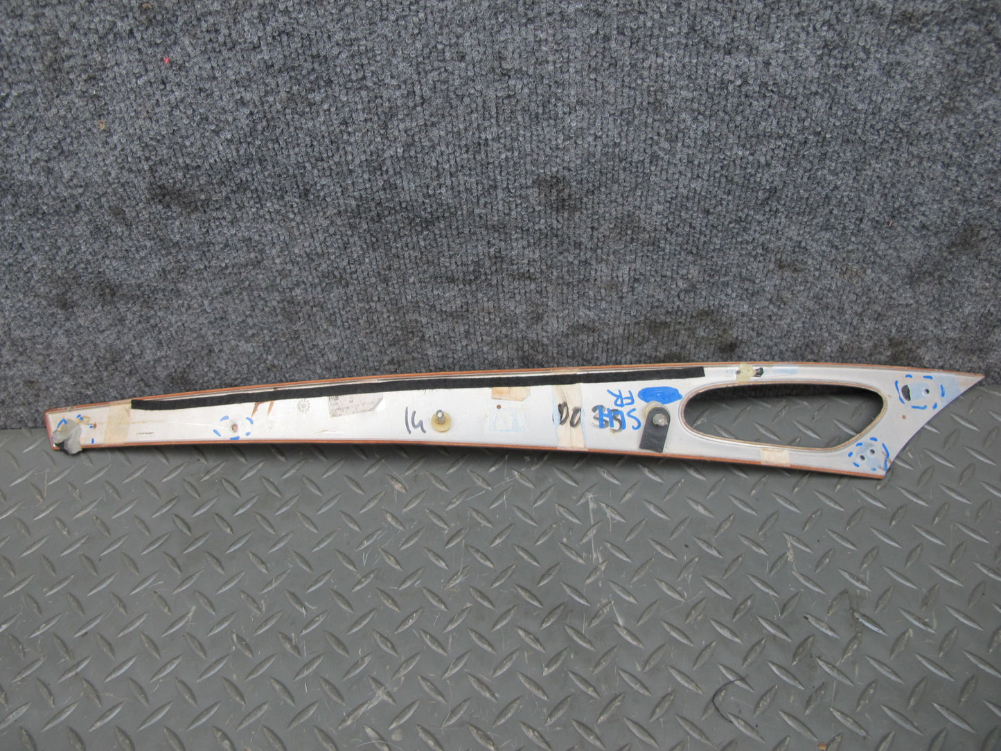 03-05 Mercedes R230 Dash Center Console Door Wood Trim Bezel Panel Set OEM