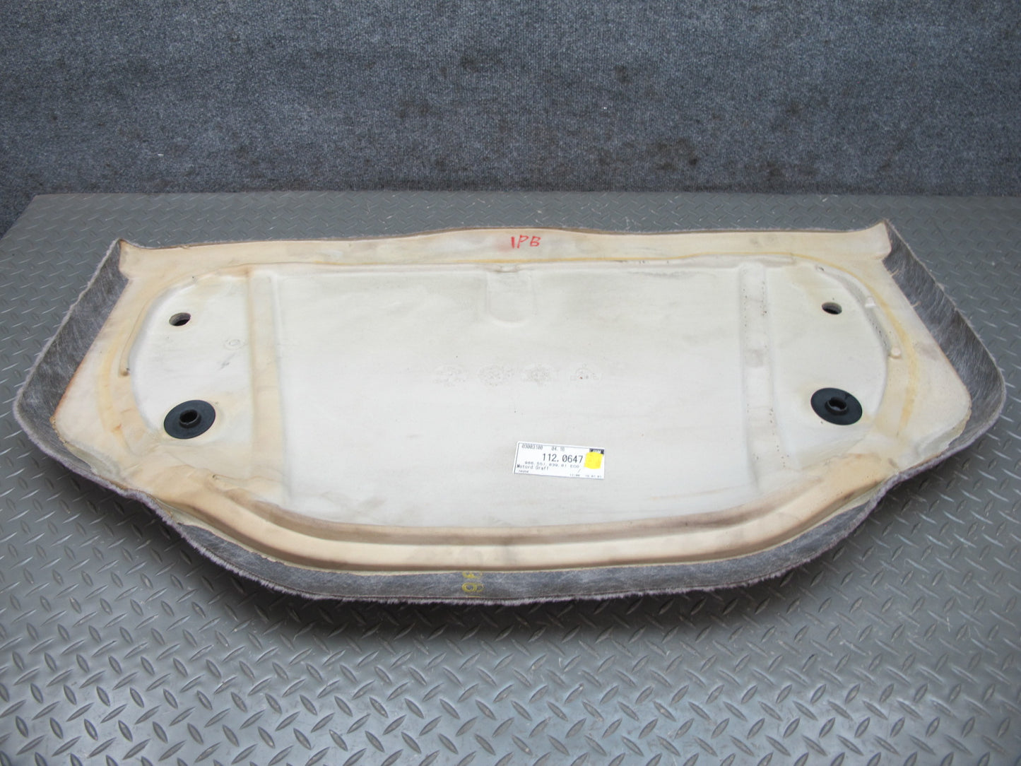 99-02 Porsche Boxster 986 Rear Storage Compartment Upper Engine Panel Carpet Set