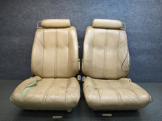 79-81 Datsun Nissan 280ZX S130 2+2 Set of 2 Front Left Right Leather Seat OEM