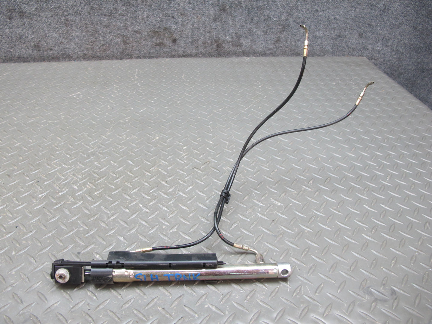 03-12 Mercedes R230 SL Convertible Rear Left Trunk Lift Cylinder w Cable OEM