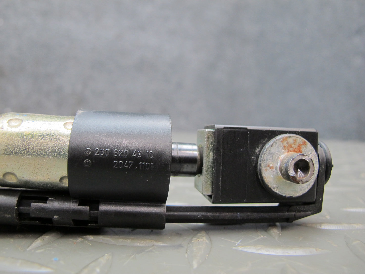03-12 Mercedes R230 SL Convertible Rear Left Trunk Lift Cylinder w Cable OEM