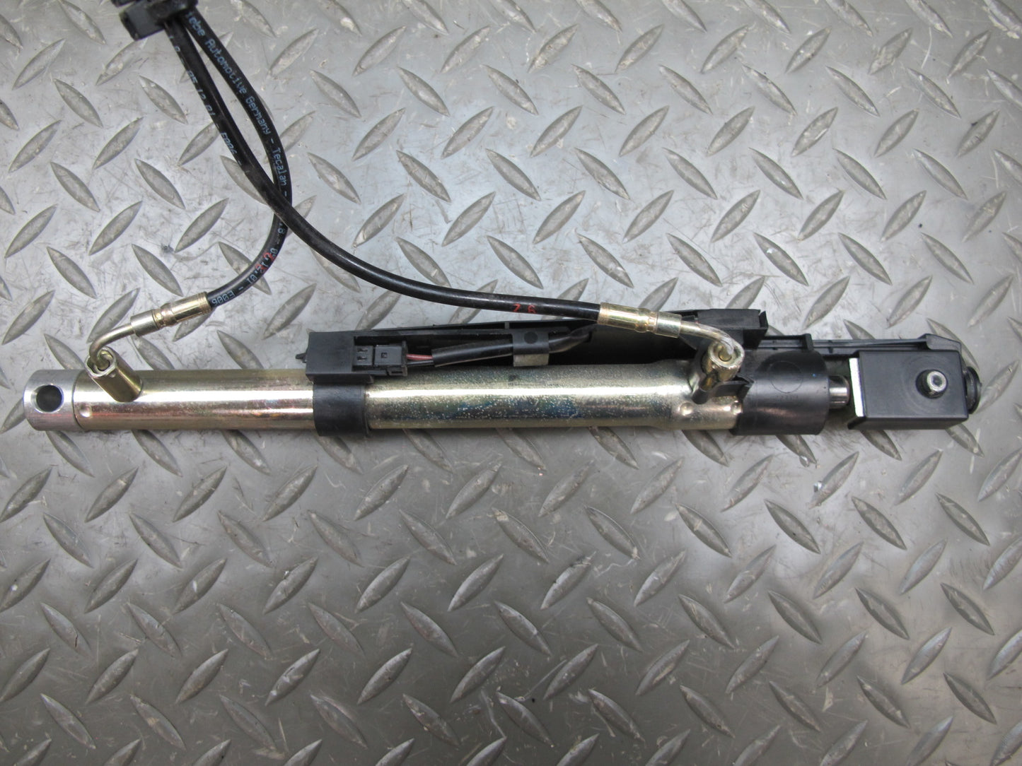 03-12 Mercedes R230 SL Convertible Rear Left Trunk Lift Cylinder w Cable OEM
