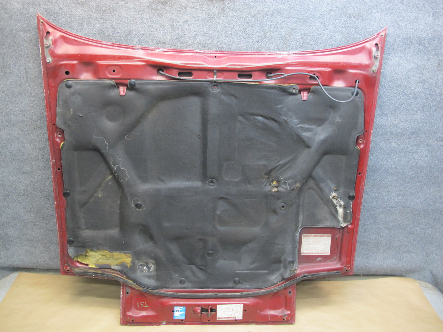 86-92 Toyota Supra MK3 Front Hood Bonnet Shell Panel Cover RED Pearl OEM