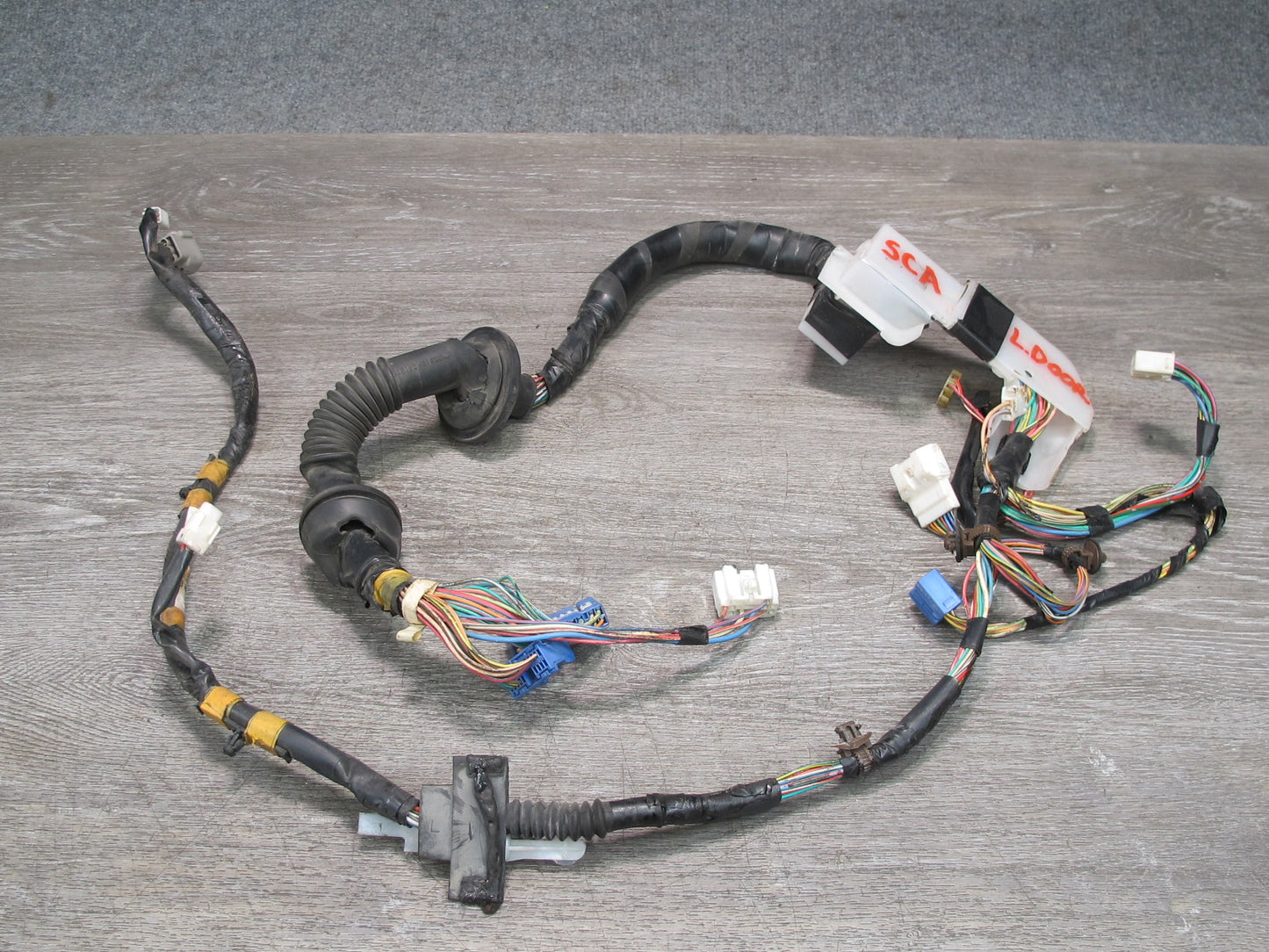 92-96 Lexus JZZ31L SC400 SC300 Right & Left Door Wire Wiring Harness Set OEM