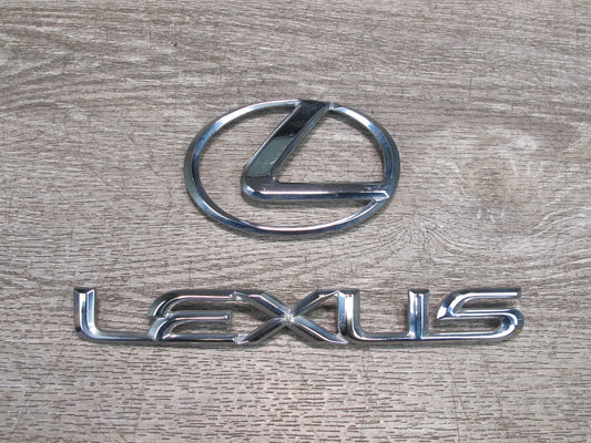 92-00 Lexus JZZ31L SC400 SC300 Set of 2 Rear Trunk Emblem Logo Badge OEM