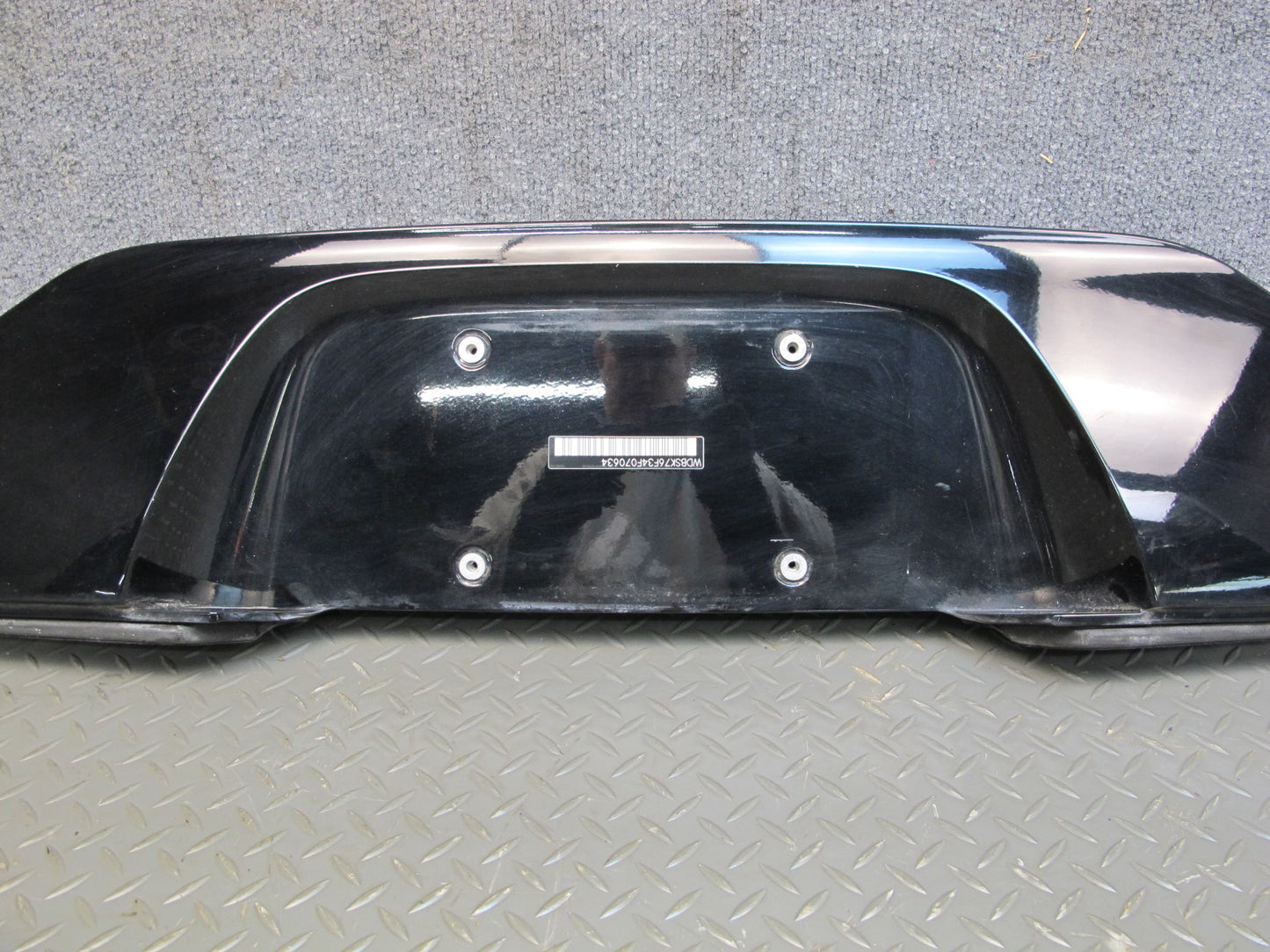 03-12 Mercedes R230 Sl-class Rear Trunk Lid License Plate Holder Panel OEM