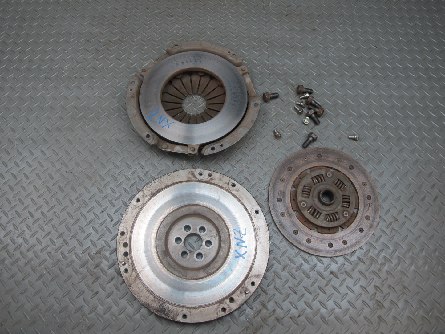 80-82 Datsun 280ZX NA 2+2 M/T Manual Clutch Flywheel Pressure Plate Set OEM