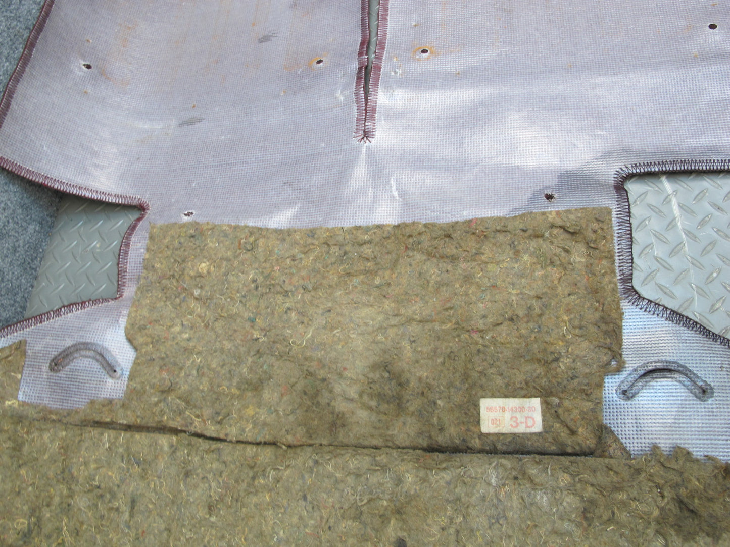 86-92 Toyota Supra MA71 Rear Trunk Floor MAT Carpet Cover OEM