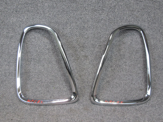 07-13 Mini R56 R57 R58 R59 Set of 2 Rear Tail Light Chrome Trim Bezel Ring OEM