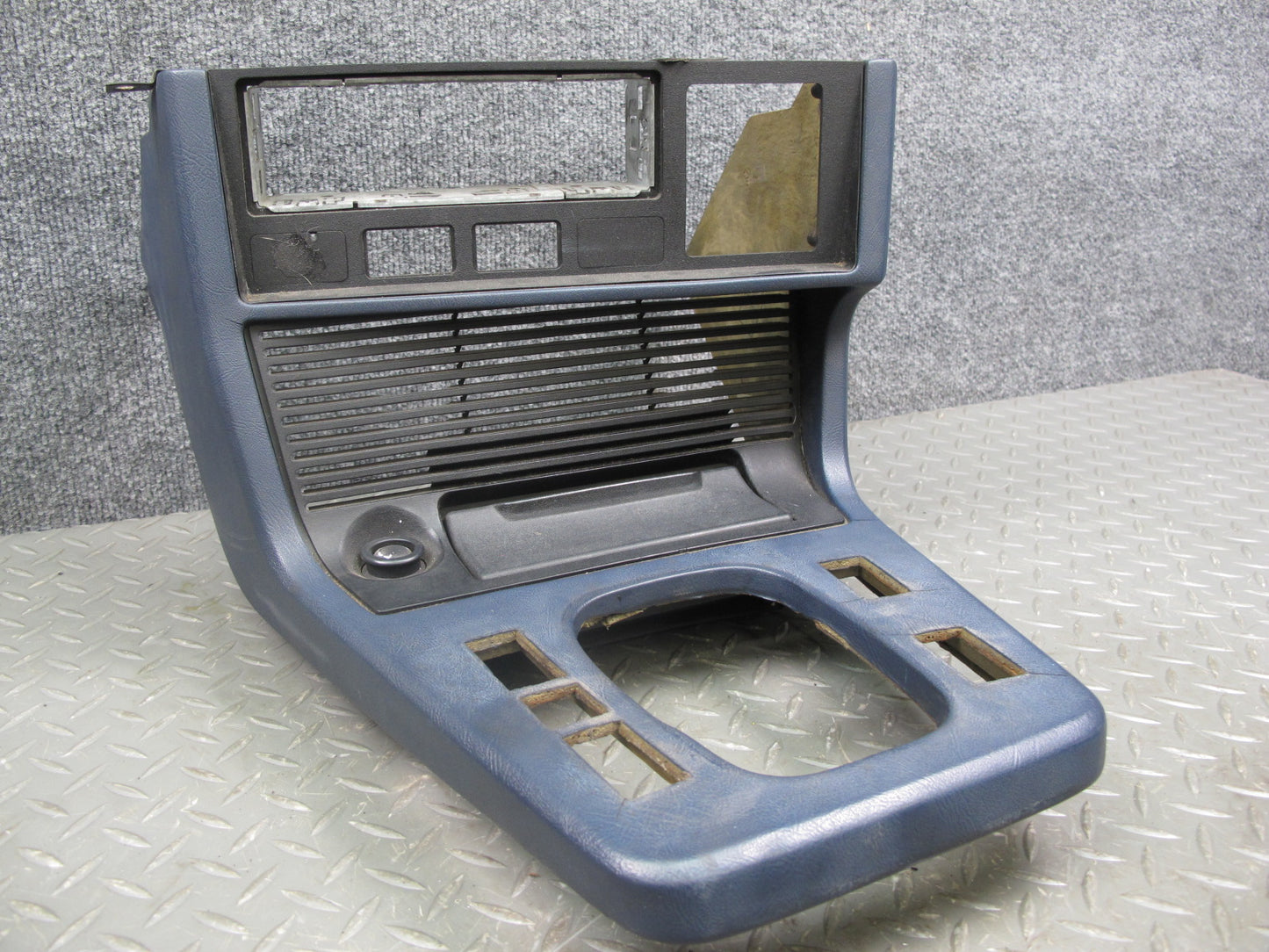 83-87 BMW E24 6-SERIES Dash Center Console Shifter Trim Blue OEM