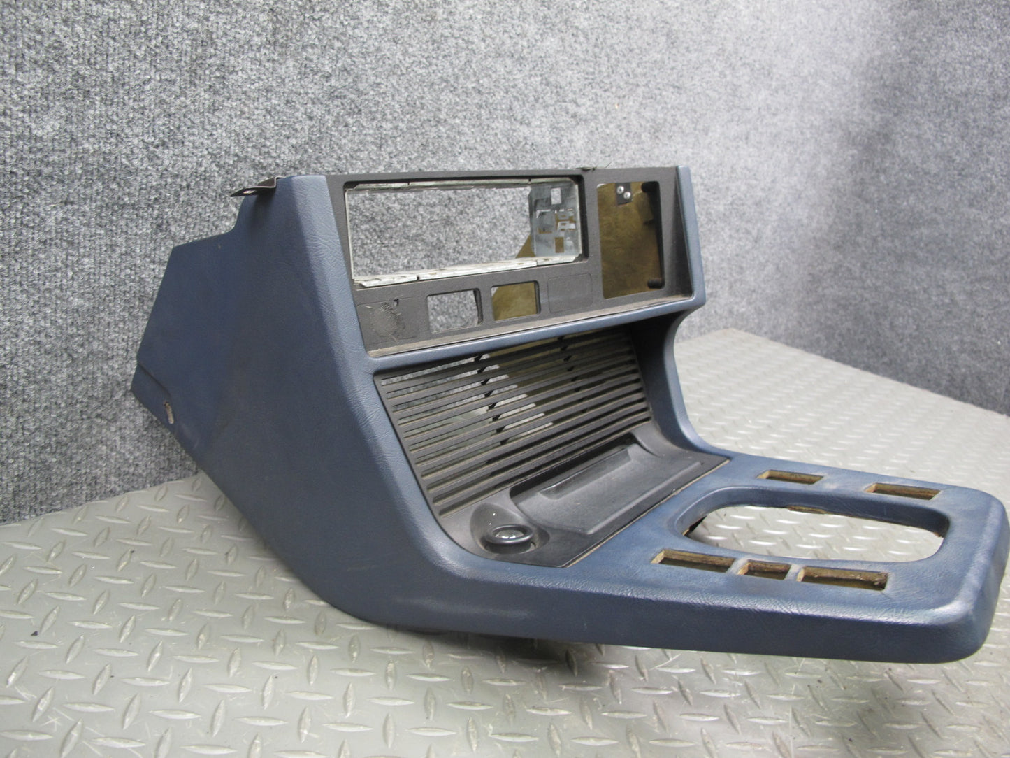 83-87 BMW E24 6-SERIES Dash Center Console Shifter Trim Blue OEM