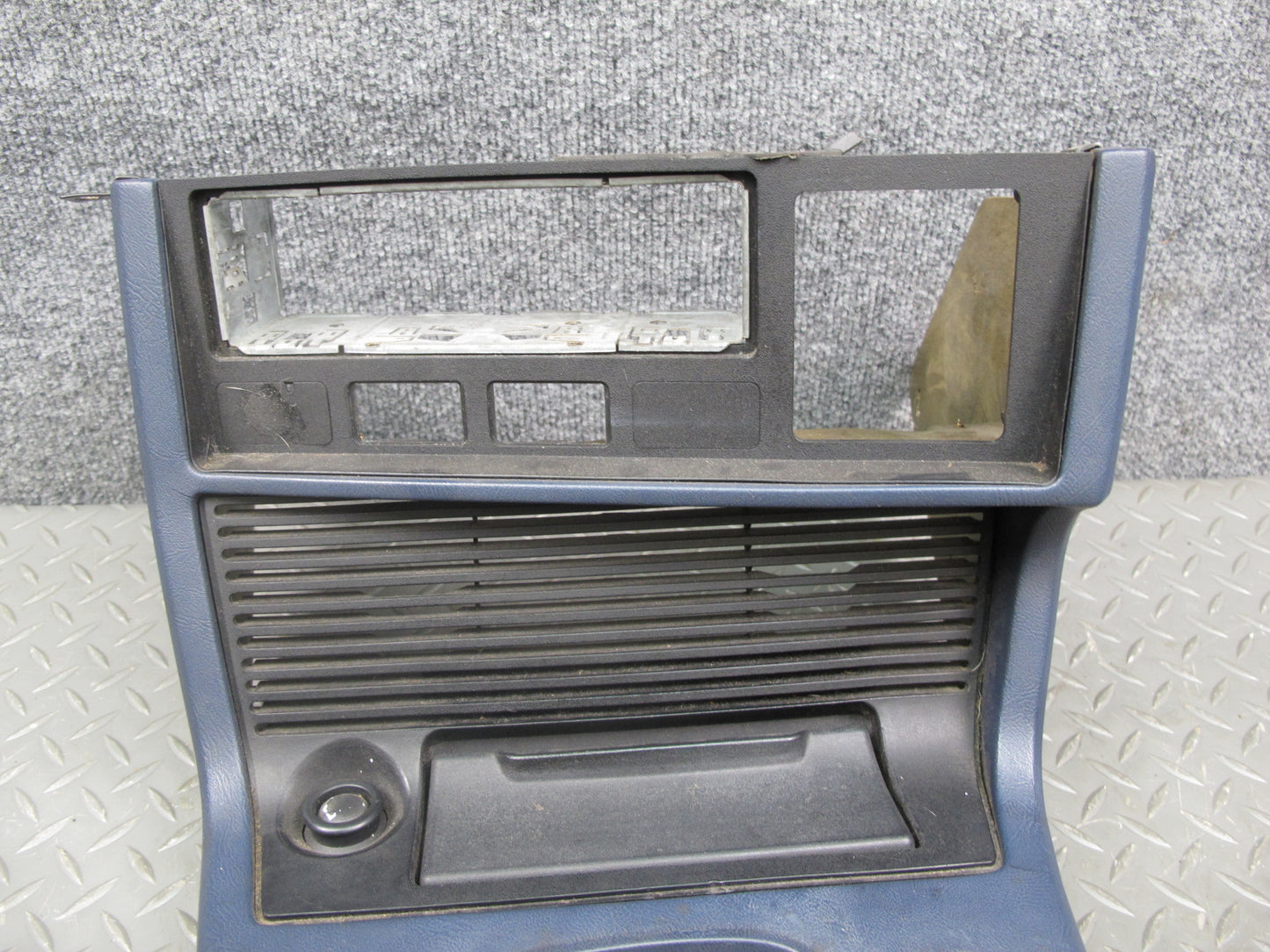 83-87 BMW E24 6-SERIES Dash Center Console Shifter Trim Blue OEM