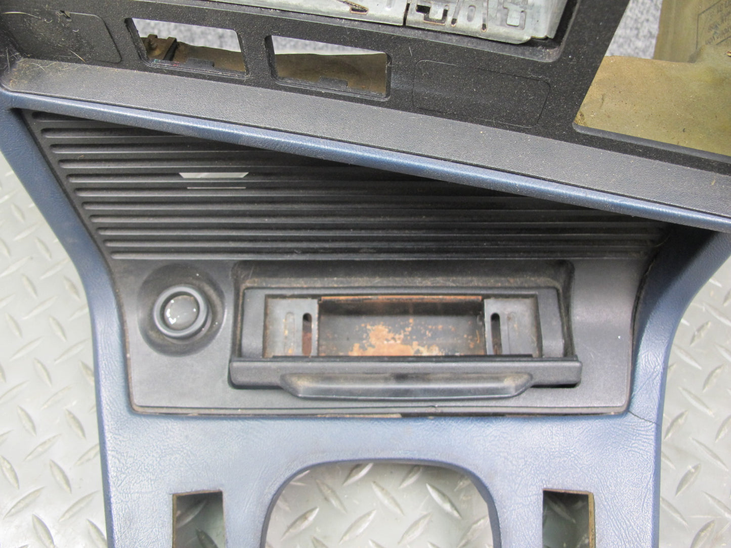 83-87 BMW E24 6-SERIES Dash Center Console Shifter Trim Blue OEM